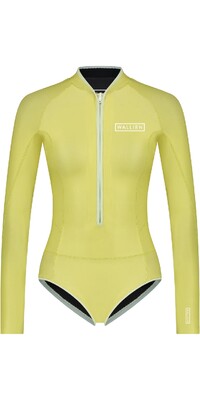 2024 Wallien Womens Nikki Van Dijk Bikini Cut 1mm Front Zip Springsuit Wetsuit 101006 - Sun